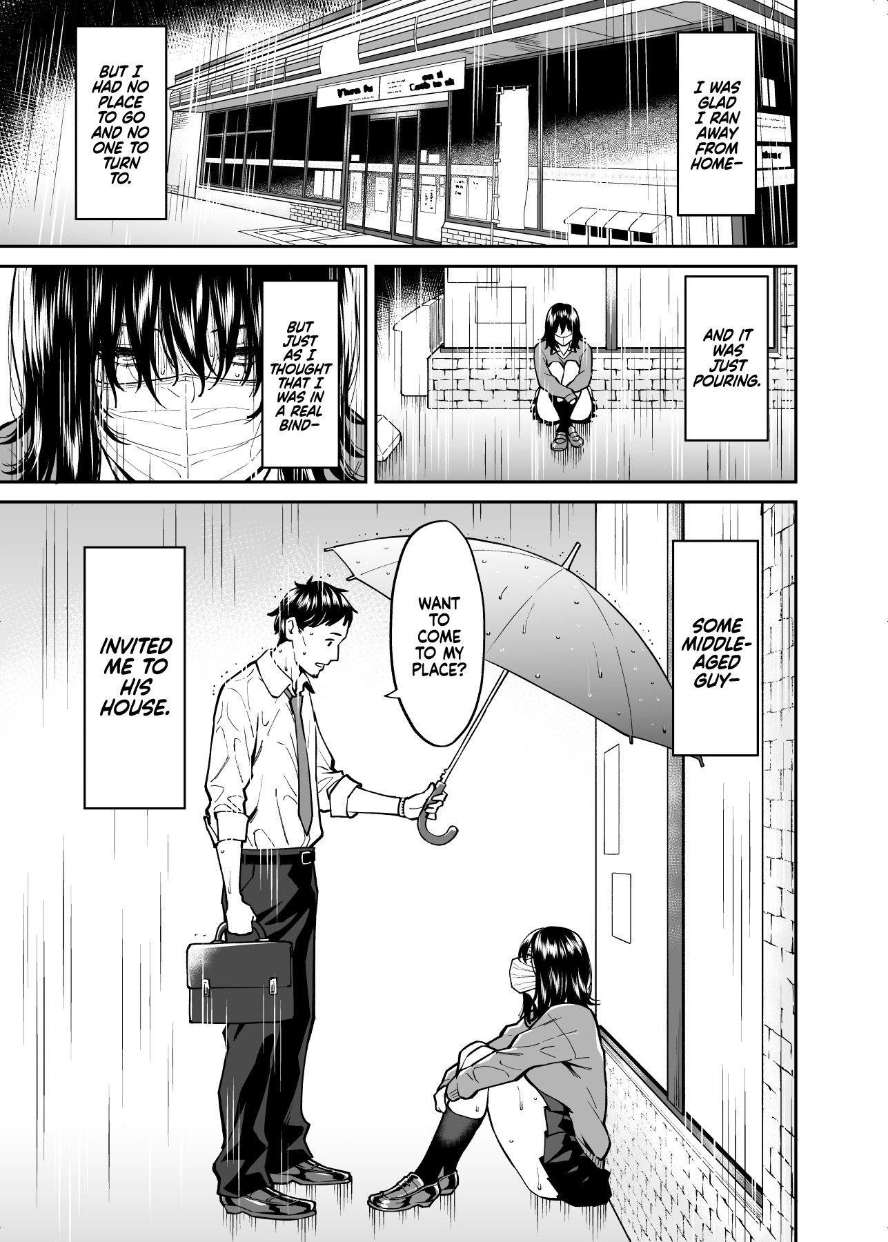 Hentai Manga Comic-The Runaway And The Middle-Aged Man-Read-2